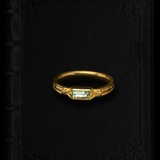 Birthstone Ring Yue - March | Aquamarine