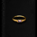 Birthstone Ring Yue - February | Amethyst