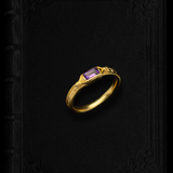 Birthstone Ring Yue - February | Amethyst