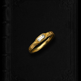 Birthstone Ring Yue - April | White Topaz