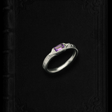 Birthstone Ring Yue - February | Amethyst