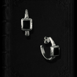 Onyx hoop earrings Gaia