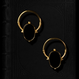 Onyx stud earrings Janinka