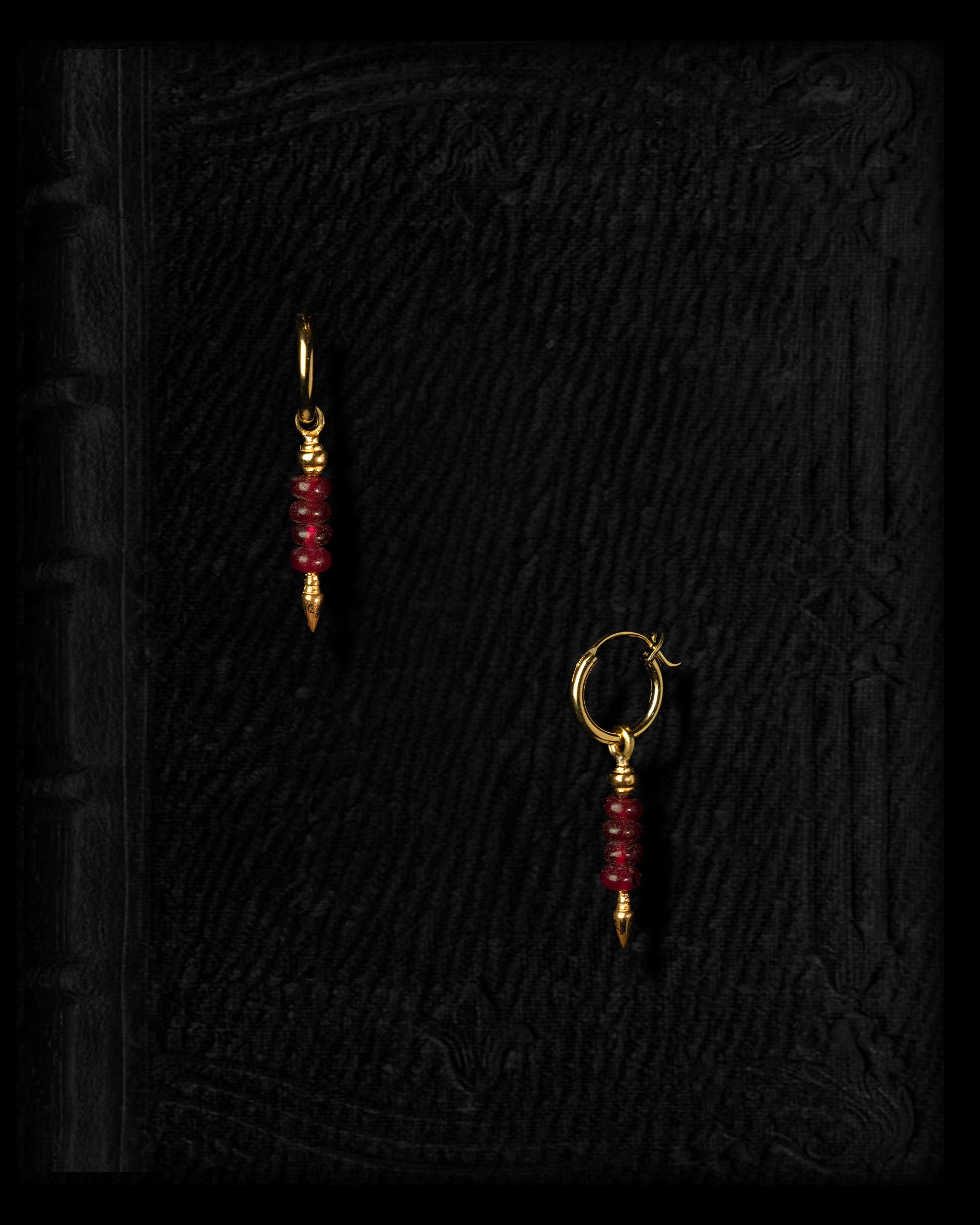 Stone Beads hoop Kao